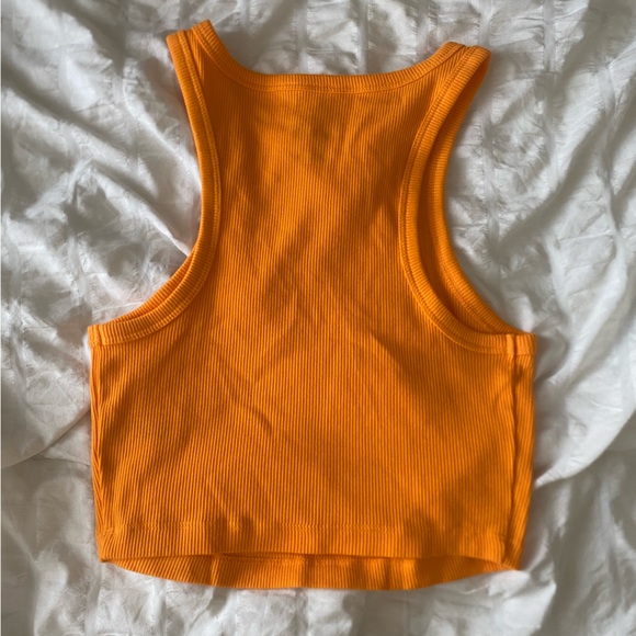 Orange Ribbed Tank - Picture 2 of 2